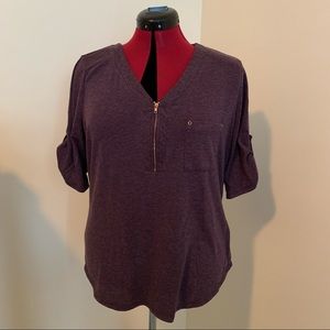 Purple top with details